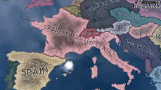 WHAT IF FRANCE AND ITALY UNITED IN WW2-hoi4 timelapse
