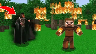 Fakir, orman yangını çıkarttı (Minecraft)
