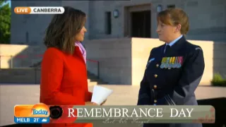 Betty Cornford Today Show Remembrance Day 2014