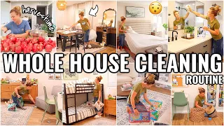 WHOLE HOUSE CLEAN WITH ME!🏠 WEEKLY CLEANING ROUTINE | 2022 CLEANING MOTIVATION