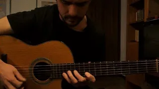 Tony Gazza- Symphony of Destruction solo(Megadeth) with Classical Guitar