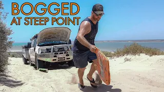 On the way to Exmouth - Bogged with the camper trailer at Steep Point - RECON S1 E5