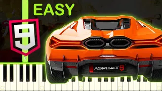 ASPHALT 9 LEGENDS THEME - EASY Piano Tutorial