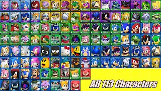 Sonic Dash vs Sonic Forces - All 113 Characters Unlocked New Runners Movie Tails and Knuckles Movie