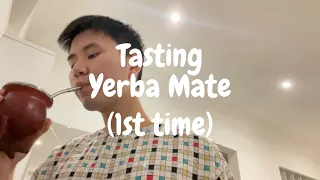 Reaction to drinking Yerba Mate for the 1st time