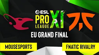 CS:GO - Fnatic Rivalry vs. mousesports [Nuke] Map 4 - ESL Pro League Season 11 - EU Grand Final
