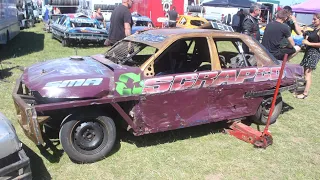 131 Timmy Barnes Vs 124 Andrew Mathieson 2L Saloon Stockcars Raymond Gunn Tribute Race 10/07/22.