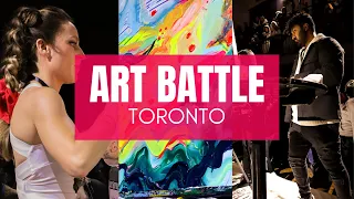 ART BATTLE TORONTO  | BHS Art Footage | Speed Painting Competition | Feb 2022