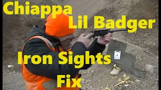 Chiappa Lil Badger MOD, BadAce Tactical Iron Sights, Accuracy Fix or Not?