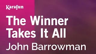 The Winner Takes It All - John Barrowman | Karaoke Version | KaraFun