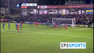 AFC Wimbledon v Liverpool (FA Cup 5th January 2015)