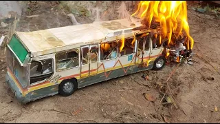 bus on fire 🚍🔥🔥😱