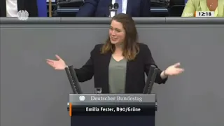 Emilia Fester erneut mit einer Rede #showtime
