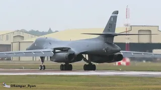 B-1 lancer take off at RAF Fairford