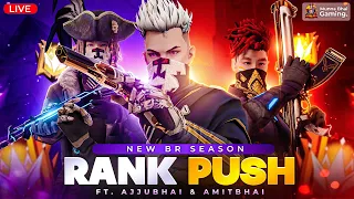 🔥Free Fire Rank Push To Grandmaster With AjjuBhai & AmitBhai - Free Fire Hindi - Munna bhai Hindi