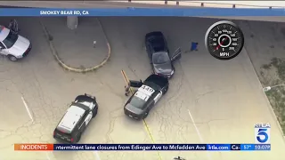 Suspect arrested after high-speed L.A. County chase, running across 5 Freeway