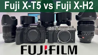 New Fuji X-T5 vs Fuji X-H2 | BEST APS-C for PRO Photographers