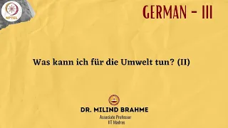 Was kann ich für die Umwelt tun? (II)