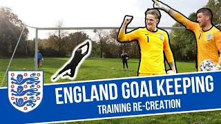 Goalkeeper training! We try an England training session as seen with Ramsdale, Pickford & Johnstone!