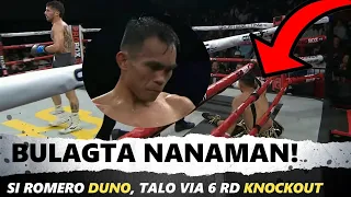 BREAKING! Knockout Nanaman si Romero Duno | Talo kay Antonio Moran via 6th Round Knockout