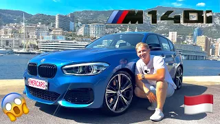 UNE BMW M140i PERFORMANCE 360ch LIMITÉE À 115 EX: sound&essai À MONACO🇲🇨