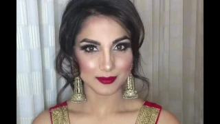 Makeup and hair on Monica Gill