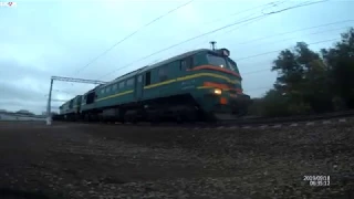 2М62-1196 с хозяйственным поездом