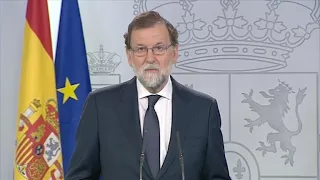 Rajoy pide a independentistas catalanes renunciar a su escalada