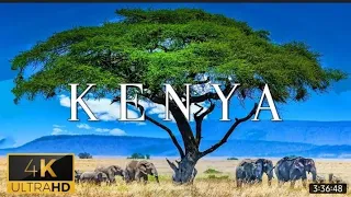 FLYING OVER KENYA WILDLIFE(4K UHD)Amazing Beautiful Nature Scenery With Relaxing Music|4K VIDEO HD