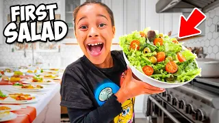 Cali Makes a Delicious Salad! | Cook with Cali 👩‍🍳