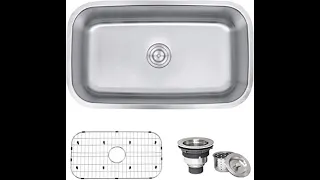 Review Ruvati 32-inch Undermount 16 Gauge Stainless Steel Kitchen Sink Single Bowl