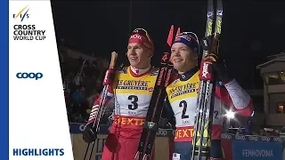 Highlights | Bolshunov edges Klaebo in dramatic fashion | Ruka | Men's Sprint | FIS Cross Country