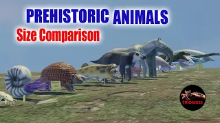 SIZE COMPARISON PREHISTORIC ANIMALS - extinct animals size comparison - animales comparacion