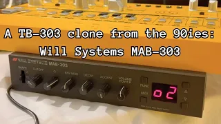 Roland TR-808 vs. 90ies TB-303 clone Will Systems MAB-303