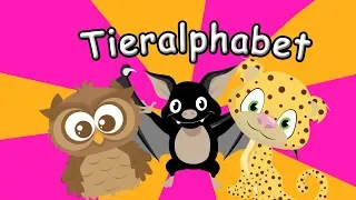 Tieralphabet Deutsch - Alpahebt lernen mit Tieren - Deutsch lernen für Kinder
