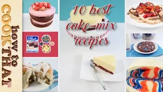 Top 10 Best CAKE MIX recipes in 10 minutes | How To Cook That Ann Reardon