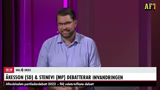 Jimmie vinner över hela vänsterblocket i debatt om invandringen - Aschberg gör bort sig