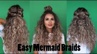 3 Easy MERMAID Braids! | Hair By Chrissy