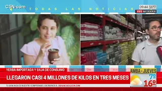 YERBA IMPORTADA y BAJA de CONSUMO: LA VENTA BAJÓ un 30% por PRIMERA VEZ desde 2018