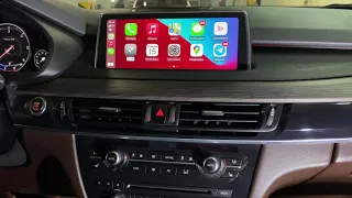 Установка Carplay BMW X5 F15 2016 года на головное устройство NBT