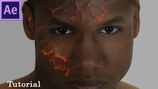 After Effects tutorial - Create cracked face like Jean Grey in X Men Dark Phoenix - 120