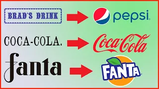 Evolution of Drink Logos (Pepsi Logo, Coca Cola Logo and Fanta Logo).