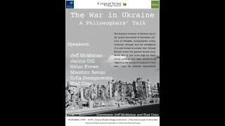 The War in Ukraine: A Philosophers' Talk