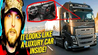 American Reacts to In Depth Tour of Volvo FH16