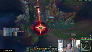 Akshan nearly one shots Xerath with just R