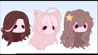 Cute hairstyles for girls (Gacha club)