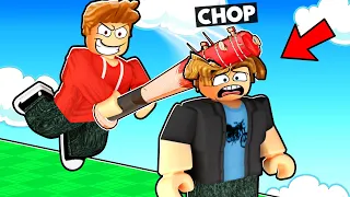 ROBLOX CHOP AND FROSTY BECOME GODS IN WEAPON FIGHTING SIMULATOR