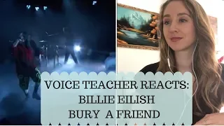Voice Teacher Reacts: Billie Eilish Bury A Friend-Jimmy Kimmel| Singing with Lauren