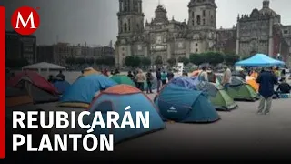 CNTE acepta reubicar el plantón previo al cierre de campaña de Sheinbaum en el Zócalo