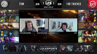 TSM vs 100, Game 3 - 2020 LCS Spring Playoffs - Team SoloMid vs  100 Thieves